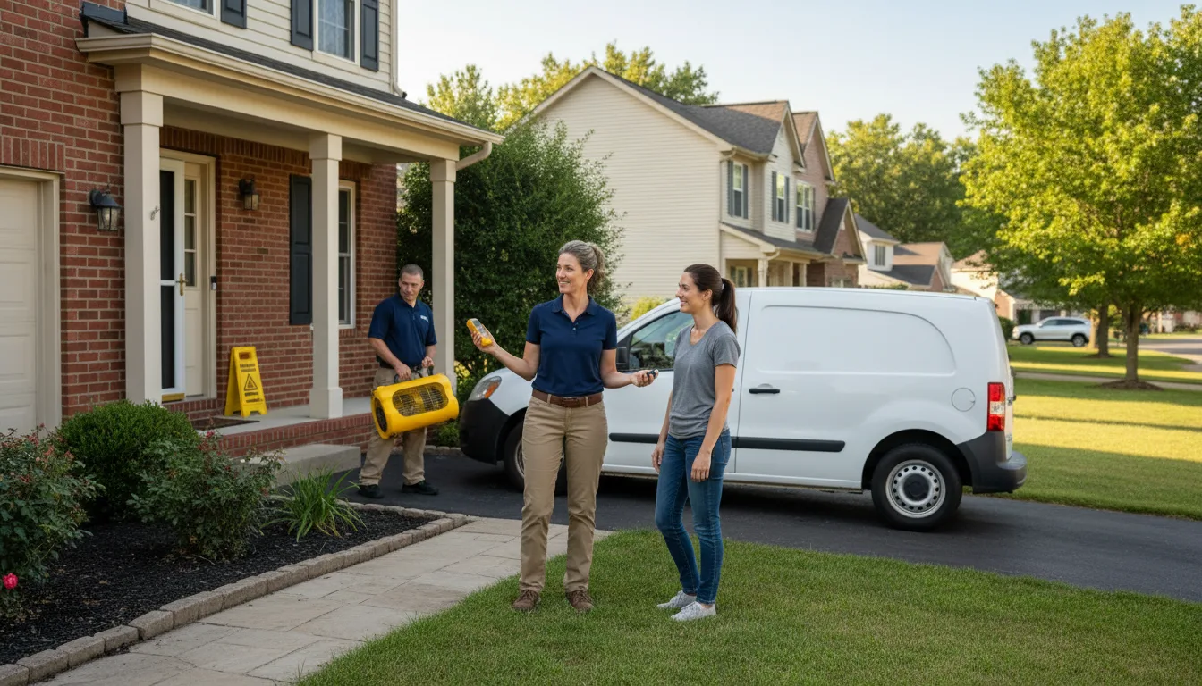 Residential water damage restoration in Fairfield, FL